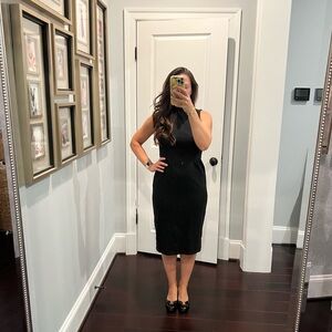 Banana Republic Classic Black Midi Dress